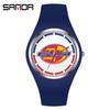 Sanda Beliebte Jugend Trendige Unisex Silikonuhr - Bonbonfarbe, Einfaches Design, Wasserdicht, Studentenfreundliche Armbanduhr