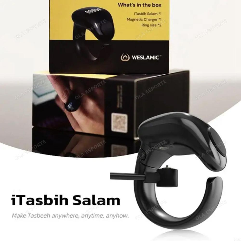 Adjustable Smart Tasbih Tally Digital Counter for Muslims Tasbeeh Zikr Ring Vibration Reminder Waterproof Electronic Rosary