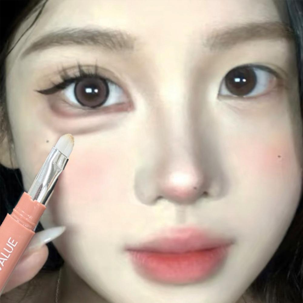 2 in 1 Bicolor Lying Silkworms Pencil Triangle Head Highlighter Under Eye Pencil Eyeshadow Brightening Waterproof Makeup Tool