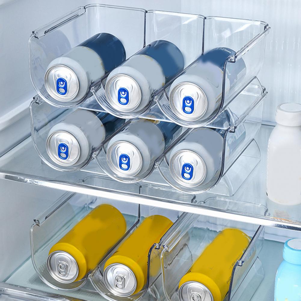 2/3 Grids Plastic Wine Rack Stackable Refrigerator Cabinet Pantry Countertop Champagne Beer Bottles Display Holder Organizer