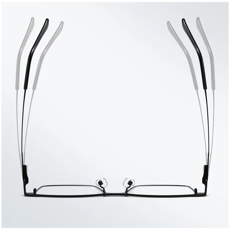 3 In 1 Rectangle Frame Polarized Magnetic Clip On Sunglasses Men Metal Optical Prescription Magnet Clip On Sun Glasses