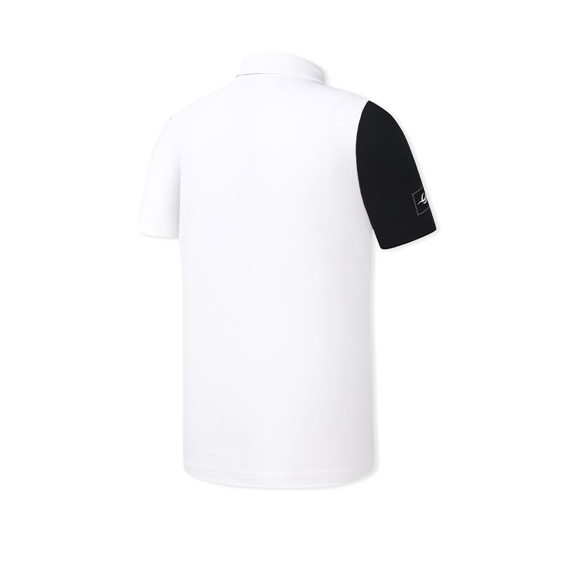 FILA Golf Series Cool Touch Fashion Polo Shirt Men tops Deep-Black A11M635144FBK