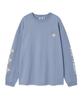 WACKY WILLY Kiki Arm Graphic Long Sleeve Light Blue