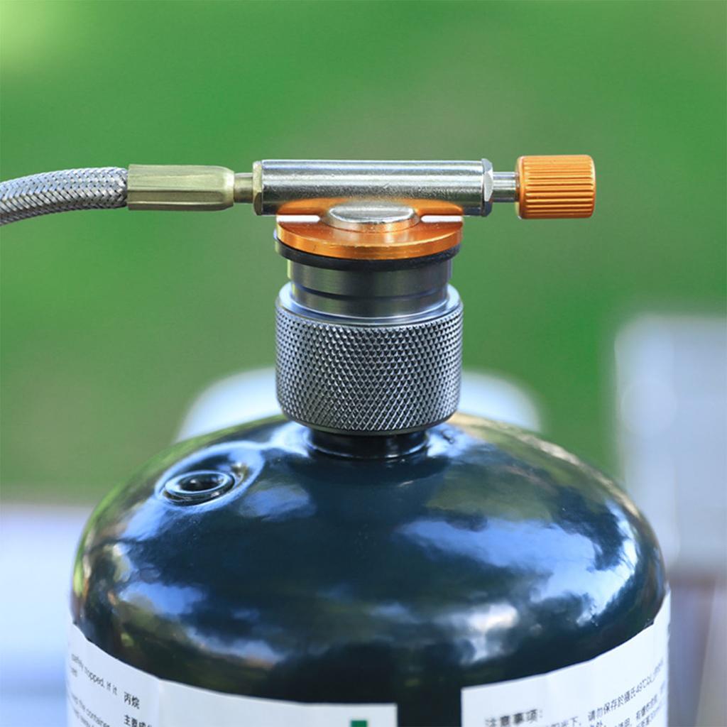 Camping Stove Adapter Gas Tank Adapter Nozzle Converter Connector for Outdoor Travel