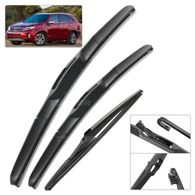 Front & Rear Wiper For Kia Sorento MK2 2010-2014 2011 2012 2013 Wiper Blades Windshield Windscreen Window Brushes 24"+20"+11"