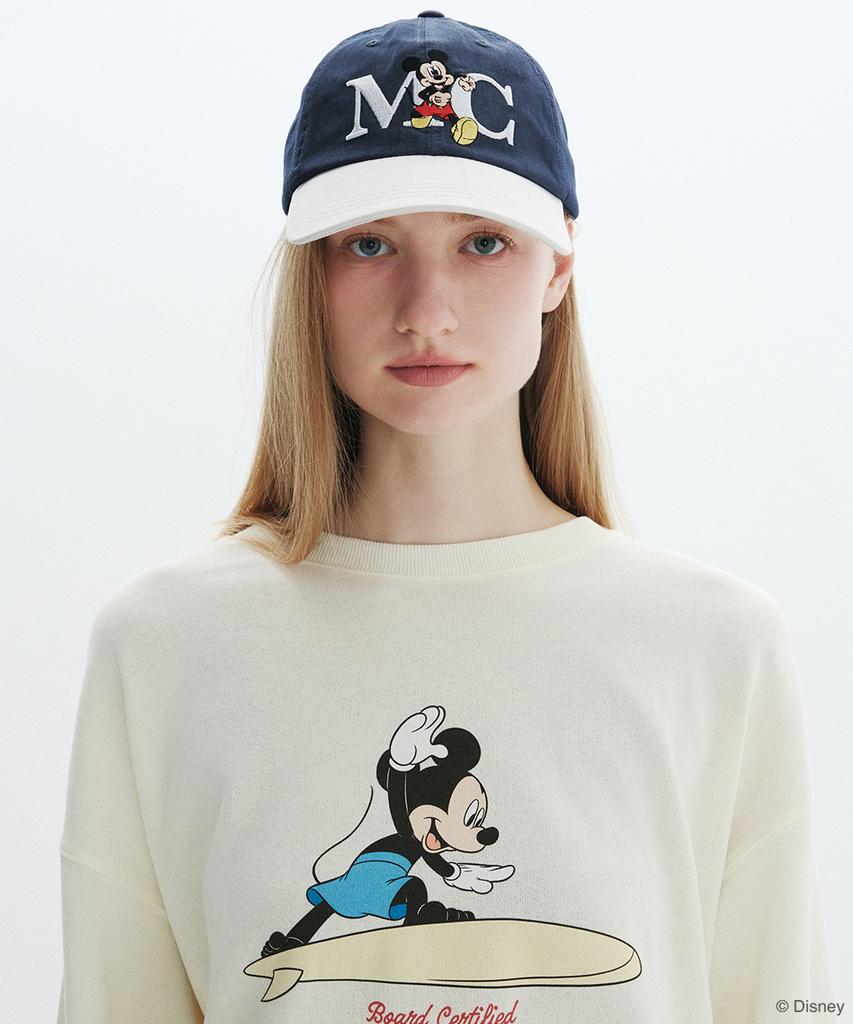 CLOVE [26Sm Clove] Mickey_Colorblock Cap (2Color)