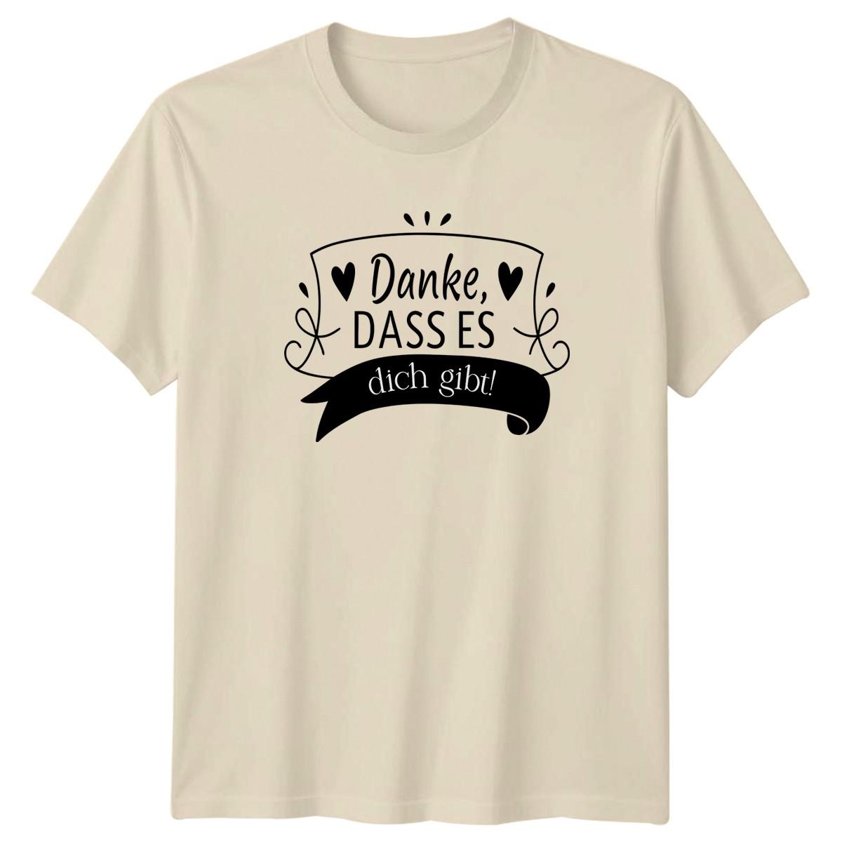Danke Dass Es Dich Gibt T-Shirt German Friendship Birthday Gift For Him And Her M