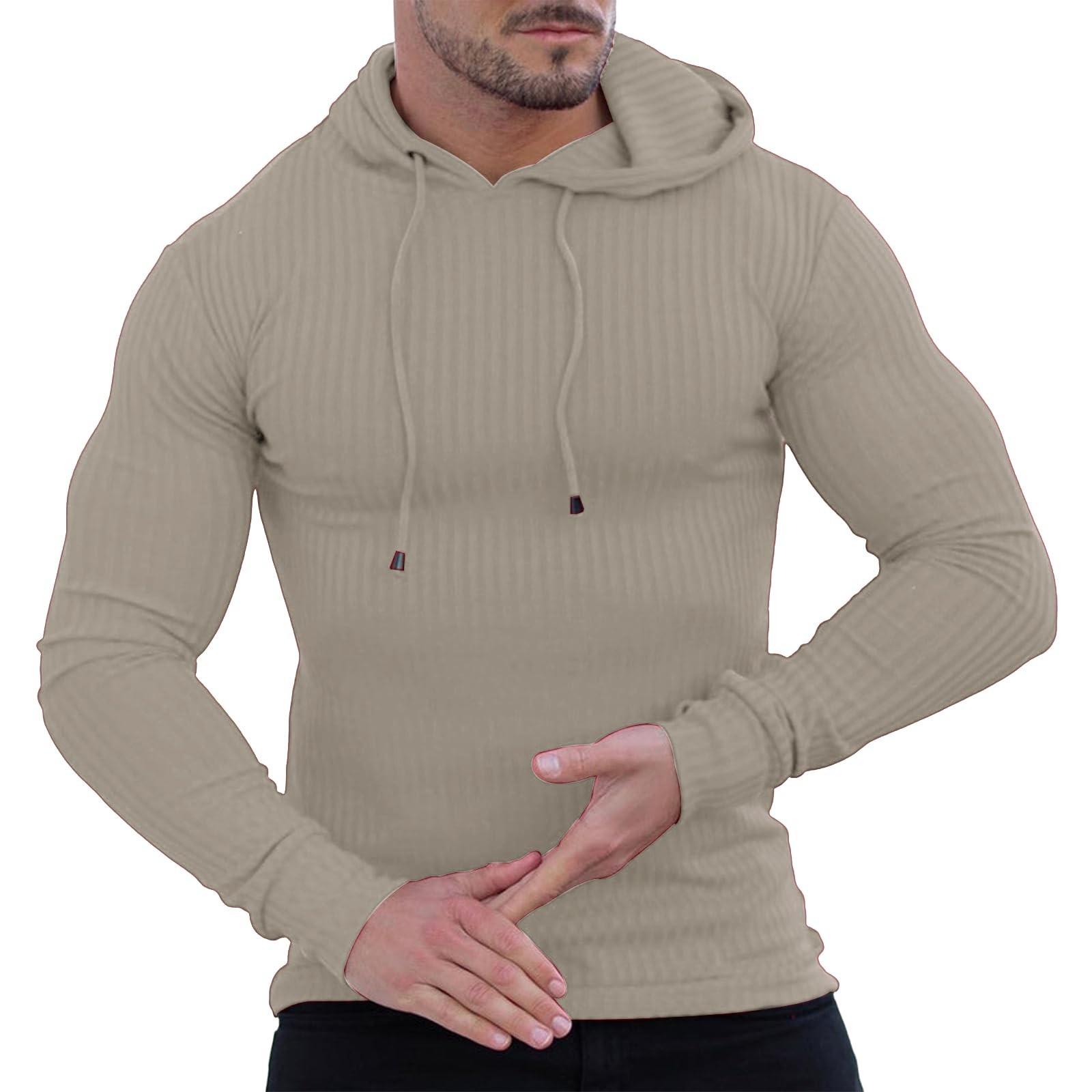 

Hoodie Herren Einfarbiges Langarm Casual Kapuzenpullover Shirts Sportshirt Mit Kapuze Freizeit Sweatshirt Outdoor Freizeitshirt XL