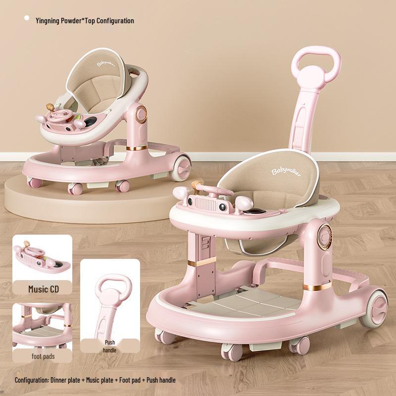 Two-in-One Baby Walker & Learning Push Car for Boys and Girls - Non-Slip, Anti-Tip Design