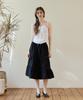 Alikim Muse Tiered Midi Skirt / Black