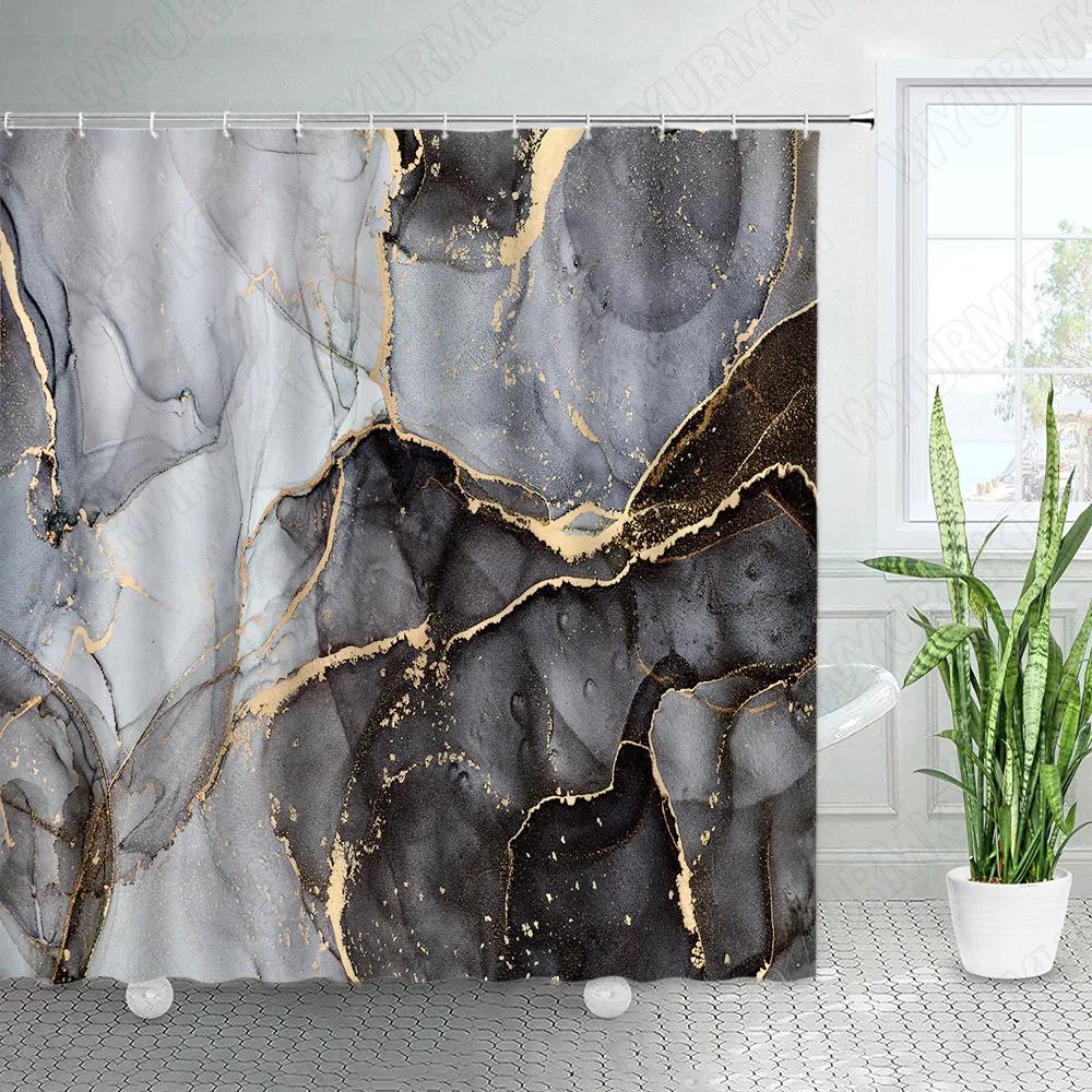 Abstract Mid Century Shower Curtains Boho Arch Sun Beige Modern Minimalistic Home Bathtub Bathroom Curtain Fabric Decoration Set