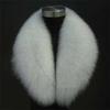Natural Raccoon Fur Collar Scarf Genuine Fur Scarves Shawl Neck Warmer Fur Square Collar Women Long Scarf Winter Fox Fur Collar