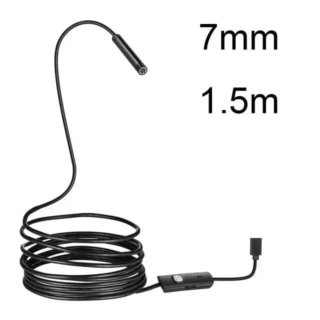 Nowa kamera endoskopowa 8mm 1080P HD Endoskop USB z 8 diodami LED 1/2/5M Elastyczny kabel Wodoodporny boroskop inspekcyjny dla Androida PC