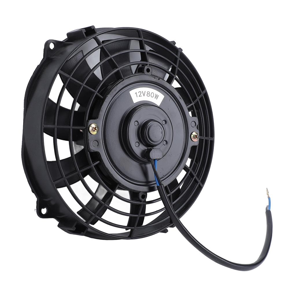 7 Inch Slim Fan 12V 80W 10 Blades High Performance Universal Push Pull Electric Radiator Cooling Fan for Vehicle