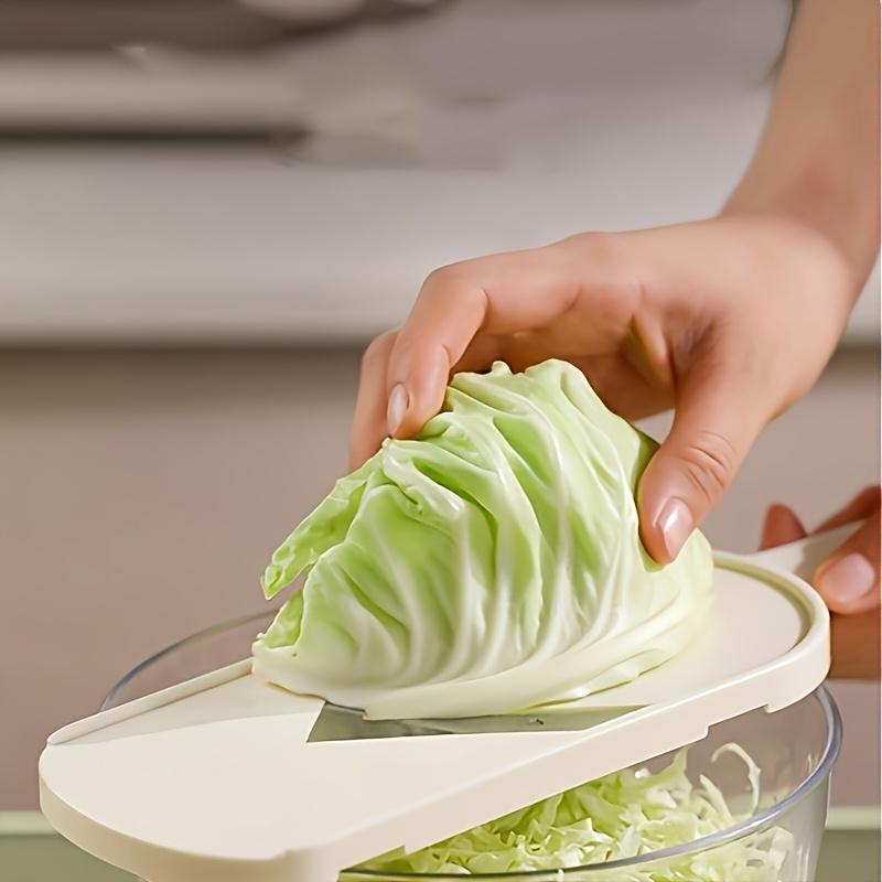 1PC Cabbage Slicer  Chopper Durable Plastic Kitchen Tool With Container For Vegetables Salad Carrot Cucumber Home Cooking Slicer