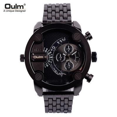 Brand Watch Men's Steel Belt Leisure Multi-zone Watch Large Dial Men's Quartz Watch
