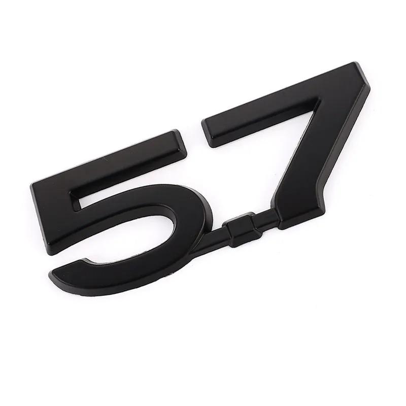 RKJ1  3D Metal Car Emblem Badge Body Trunk Decals Sticker For Jeep Dodge 5.7 LITER HEMI Logo Ram 1500 2500 3500 Challenger Charger