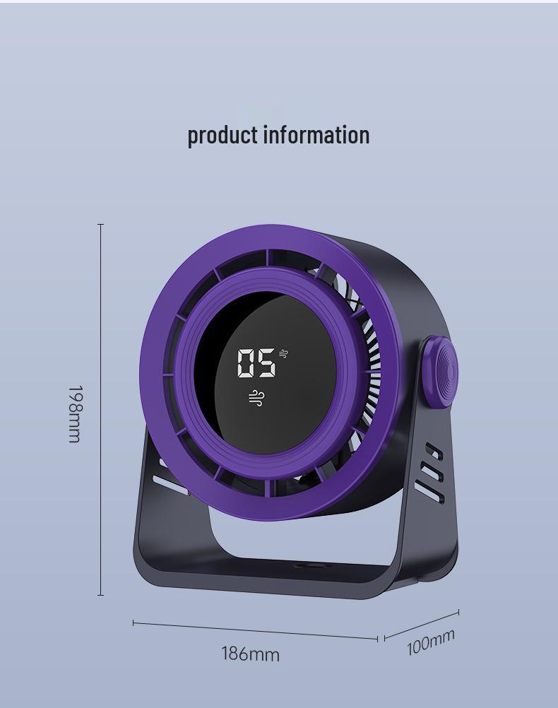 Portable Mini Bladeless USB Clip Fan - Compact Desktop Fan