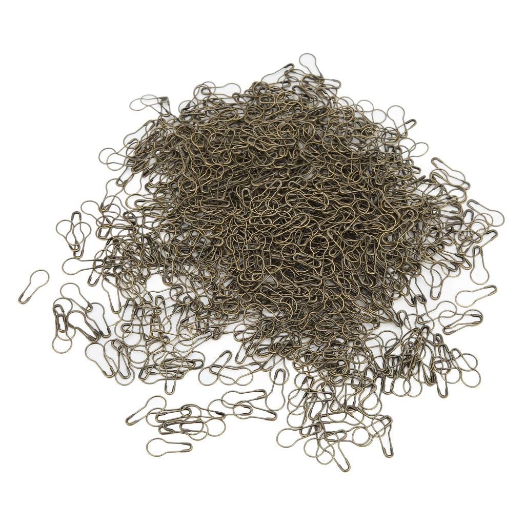 1000Pcs Safety Pins Multi Purpose Durable Rustproof Alloy Wide Application Antique Brass Color