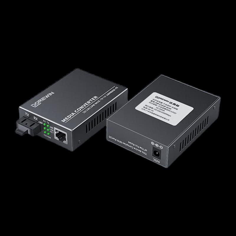 DOREWIN Gigabit Dual-Fiber 20KM Optical Transceiver Pair