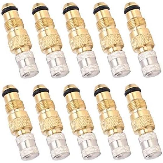 Tractor Air Liquid Valve Stem, 10PCS Brass Tractor Air Liquid Valves Tire Brass Valve Stem TR218A CH3 Core Housings Replacement