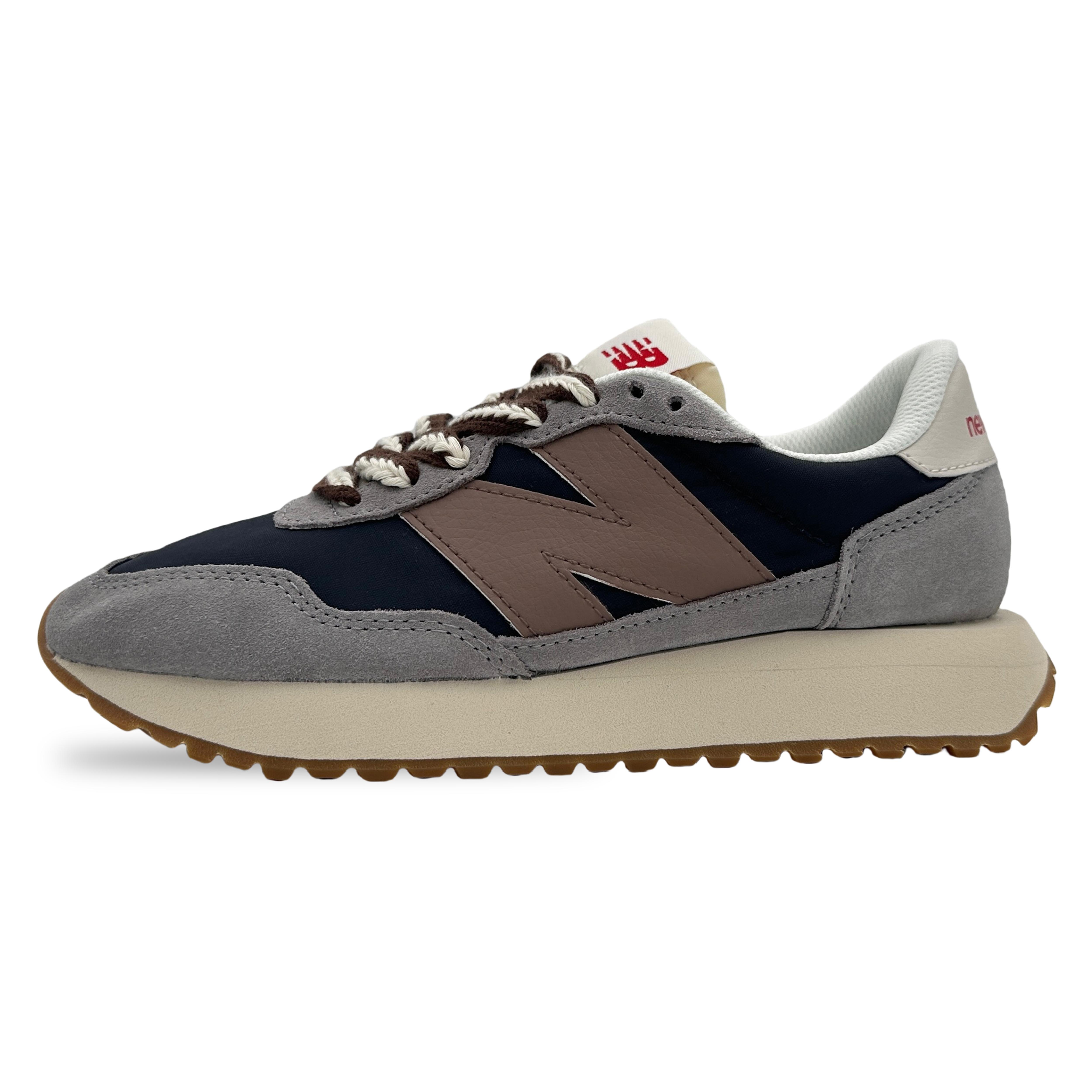 New Balance NB 237 Slip Resistant, Abrasion Resistant, Breathable Low top Running Shoes Unisex Gray Brown MS237SC(Team44-) 37.5