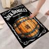Jack Daniel's Wooden Barrel Print Area Rug Soft Flannel Floor Mat Vintage Bar Decor Carpet For Living Room