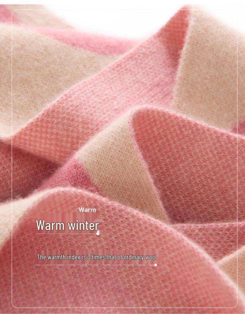 New Korean Style Children's Cashmere Polka Dot Knit Scarf - Autumn/Winter Warm Neck Gaiter