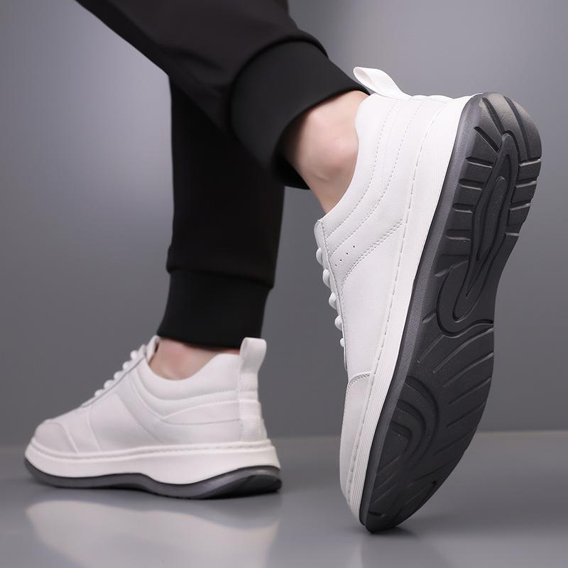 Sneakers Men's 2025 New Trend Little White Shoes Leather Men's High-end Casual Shoes Student Running Outdoor Men's Shoes