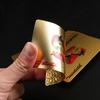 Non-Toxic 24K Gold Waterproof Playing Cards Plastic Poker Game Pet Table Games Halloween Christmas Family Game Nights Board Game Gift