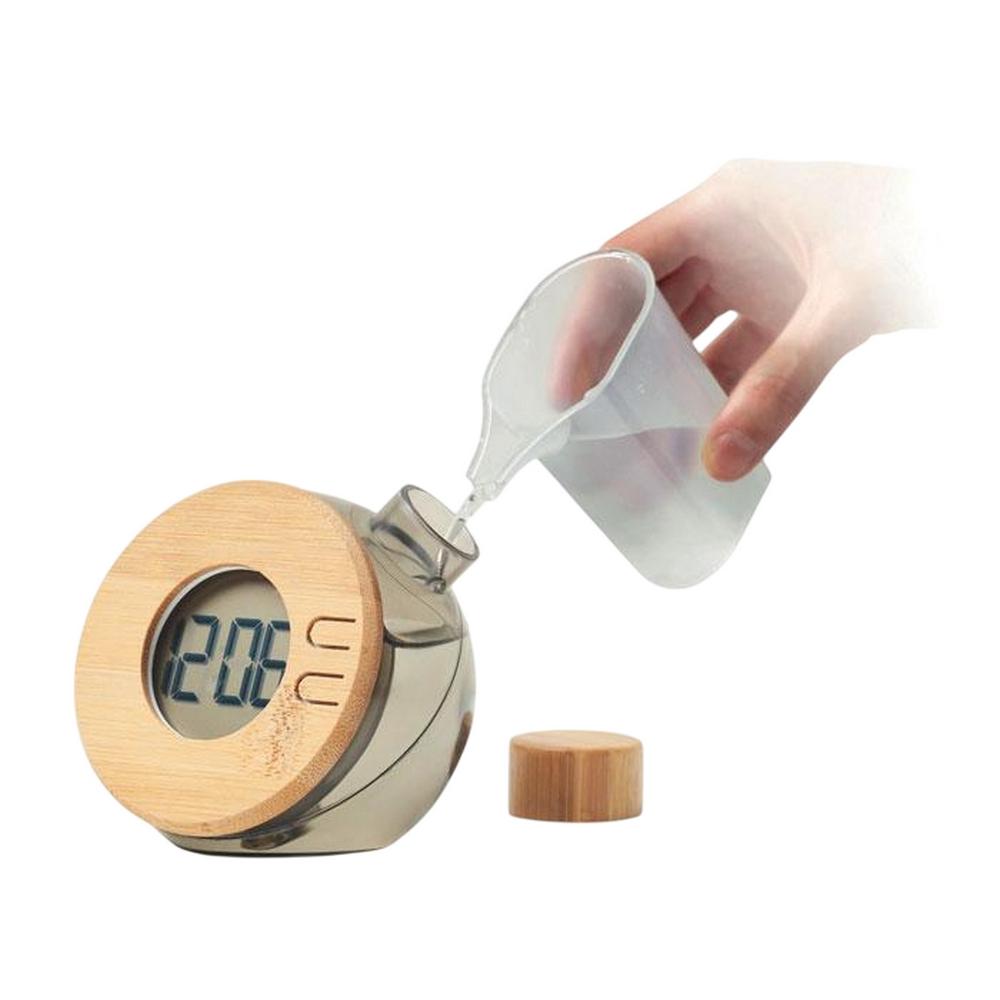 MidOcean Droppy Lux Bamboo Water Powered Clock
