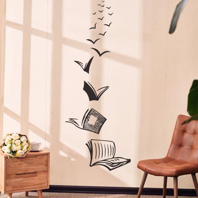 Wandtattoo, PVC, wasserfest, selbstklebend, starke Klebrigkeit, abnehmbarer Buchaufkleber, Wandbild, Fenster, Tür, Dekoration