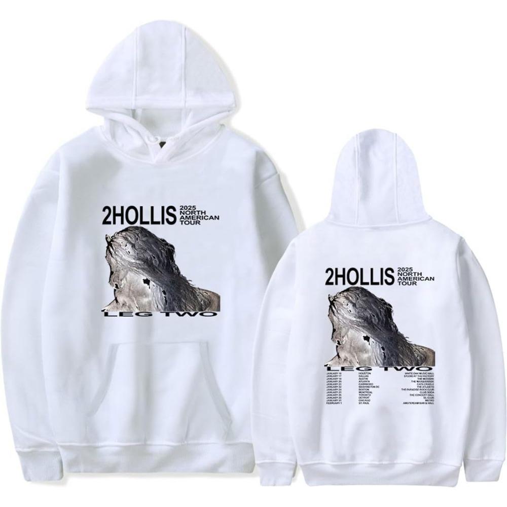 2hollis Tour 2025 Hoodie Merch Unisex Winter Langarm Pullover Kapuzenpullover Streetwear