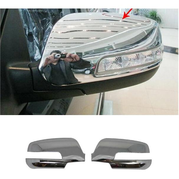 Car Styling Decoration Back Rear View Rearview Side Door Mirror Cover Stick Trim Frame Compatible With Kia Sorento 2013 2014