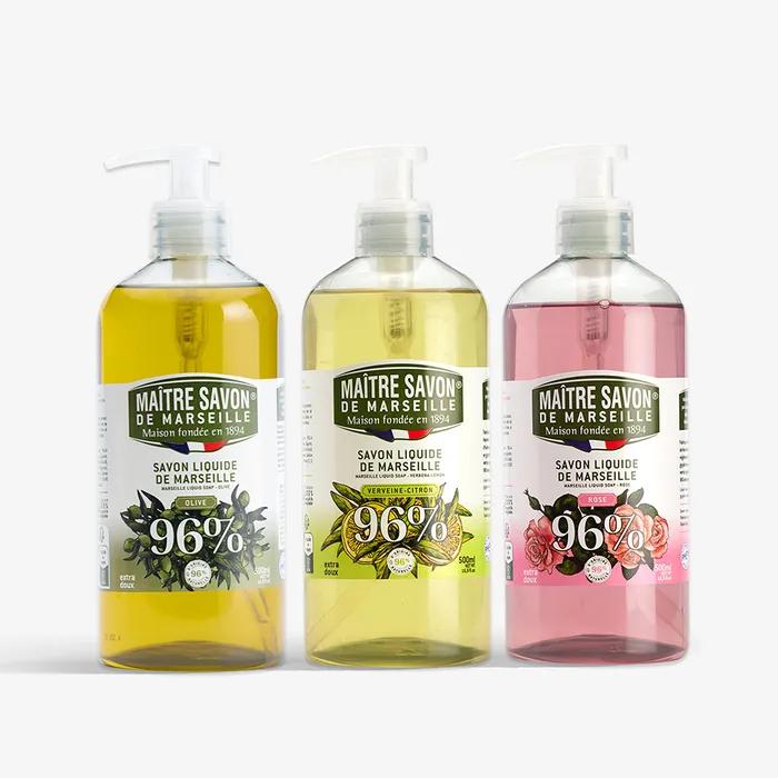 Marseille Liquid Soap All-in-One Foam Cleansing 500ml (Select 1 of 3) Rose 500ml