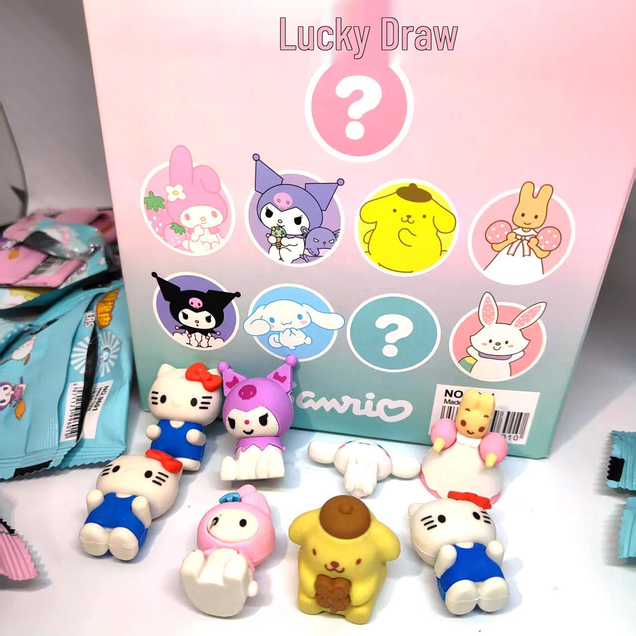 

Labubu 3D Plush Toy Blind Box Eraser for Elementary Students - Creative Reward