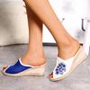 Scuff Sis Slippers Women Women Slope Heel Slippers Fashion Thick Bottom Slippers Casual Home Thick Heel Fish Sandalias De Mujer