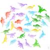 Vibrant 16pcs Jurassic World Dinosaurs Glow In The Dark Luminous Miniature Toy Set