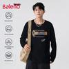 Baleno Men's Loose Fit Pure Cotton Long Sleeve T-Shirt