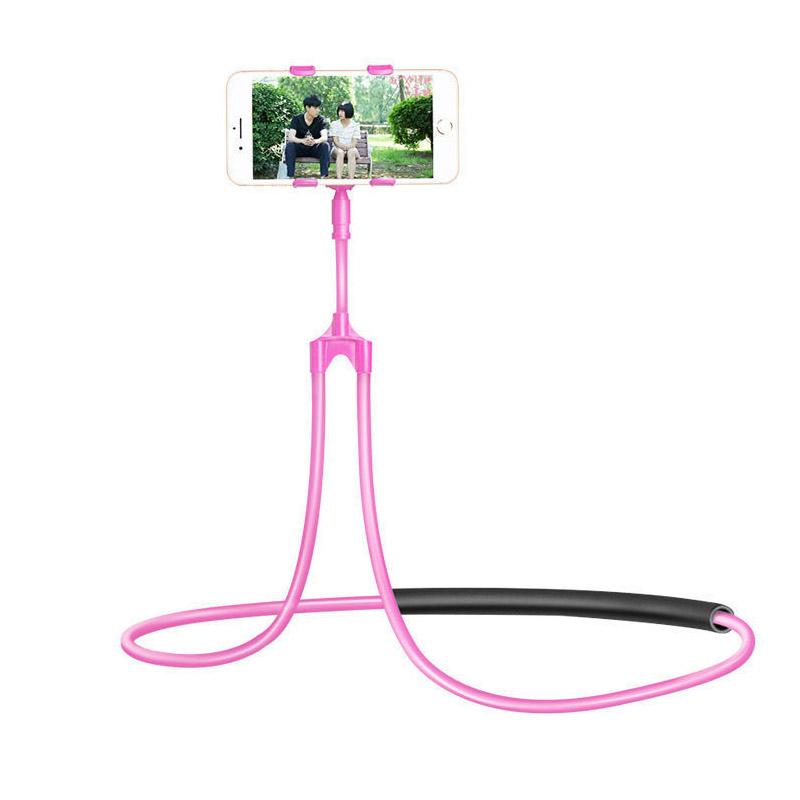 Mobile Phone Holder Hanging Neck Lazy Cellphone Mount Accessories Adjustable 360 Degree Phones Holder Stand for iPhone
