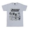 DC Comics Mens Justice League Stripes T-Shirt