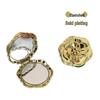Portable Rose Flip-Top Double-Sided Compact Mirror - Small Gift for Girls