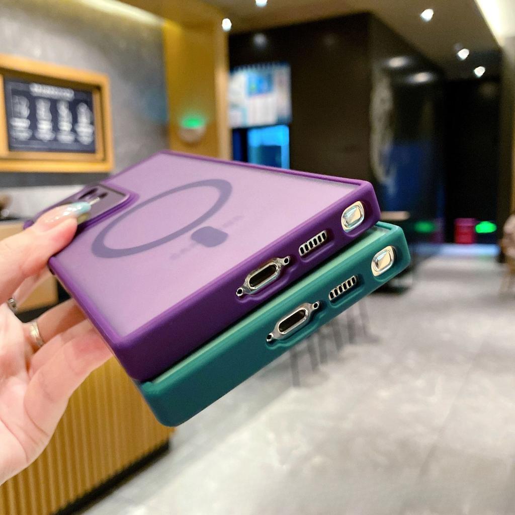 Suitable for Samsung S23 Ultra Skin Skin Matte Phone Case S25 Yadun Magnetic Lens Protective Case S23Plus Soft