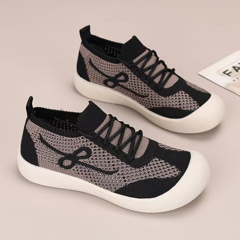 Shoes Mesh Breathable Casual Shoes Fashion Versatile Flat Shoes Comfortable Mary Jane Shoes