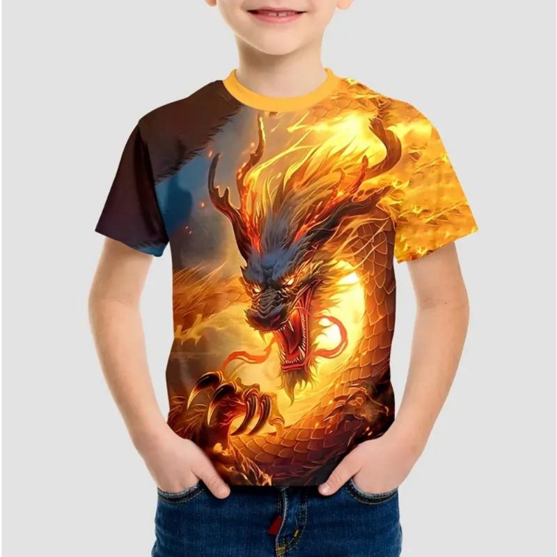 Vestiti per Bambina Estate Carini e Divertenti Animale Cavallo Girocollo Maniche Corte Stampa Maglietta Moda Streetwear Top Maglietta Bambina
