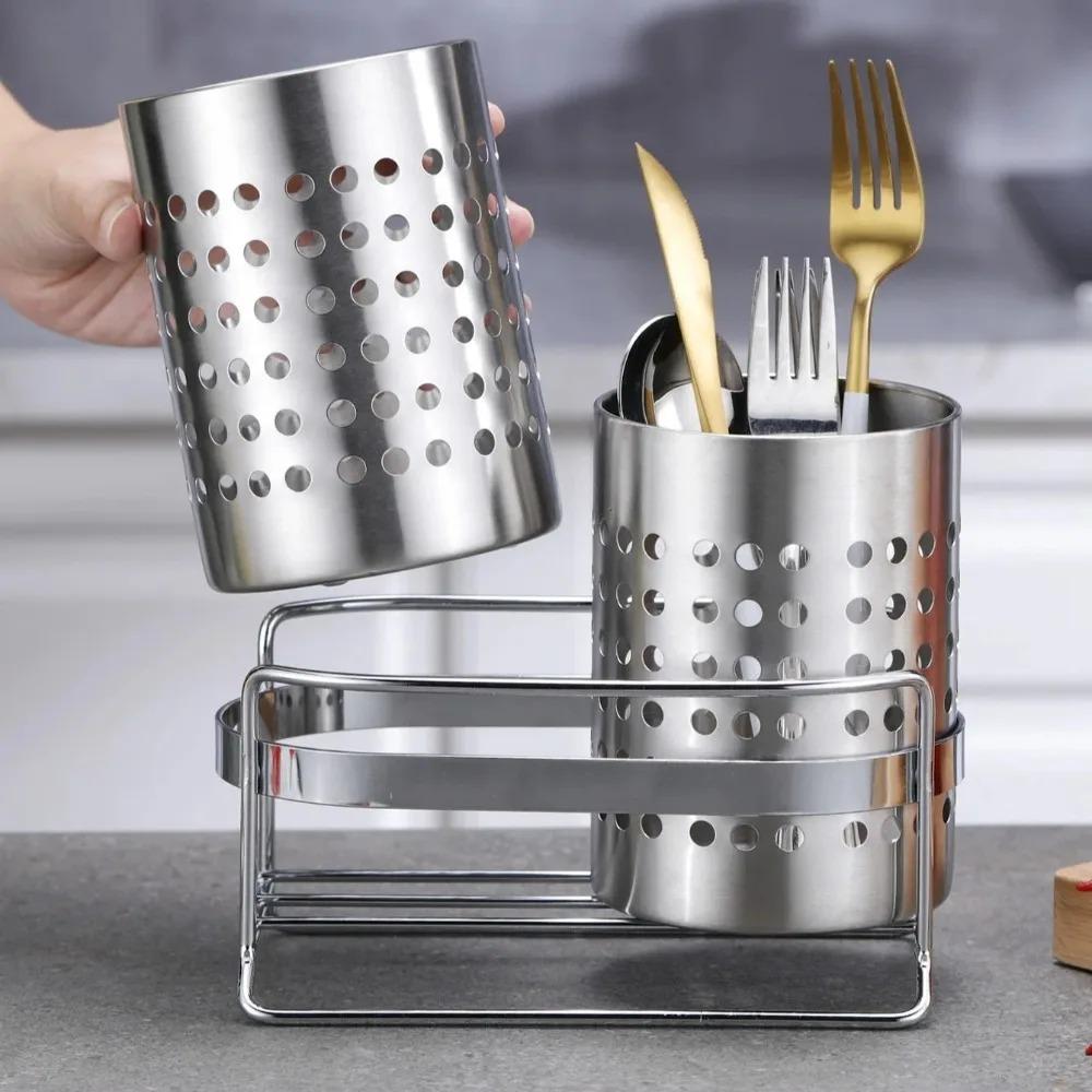 Rust-proof Cutlery Holder Well-ventilated Cutlery Basket Dinnerware Organizer  Kitchen Accessories