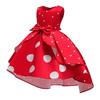 Dressy Daisy Minnie Mouse Halloween Costume for Girls, Kids, Polka Dot Skirt, Sleeveless Outfit with Headband, Red, Size 130, Ages 6-7