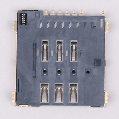Mup-C792 Micro Sim Card Connector Patch Self-Piercing 6+1 P Sim Card Slot Socket