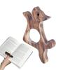 Cute Wooden Book Page Holder Marking Sign Handmade Thumb Wood Book Holder Cat Dog Shape Pages Guide Marker