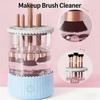Universele Cosmetische Kwastenreiniger met Meerdere Siliconen Ringen Breed Compatibel Eenvoudige Installaties Duurzaamheid ABS